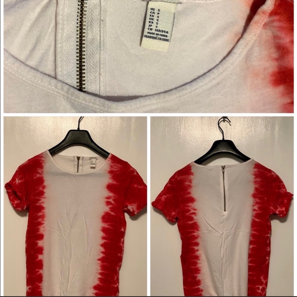 *5 for $25 SALE!* Forever 21 T-shirt with zipper detail. GUC, smoke free home.